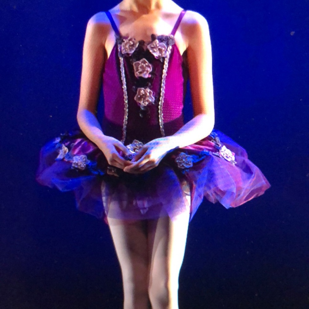 Classic ballerina costume in grape